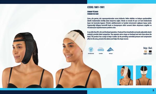 Yasin Medikal liposuction kompresyon ürünleri kataloğu, Model 1801-1901 ürün görseli
