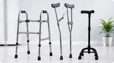 Yürüteç, baston, tripod ve walker çeşitleri
