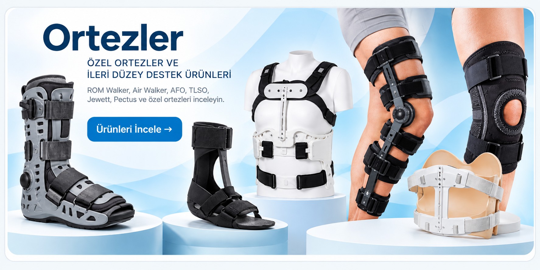 Ortezler ürünleri